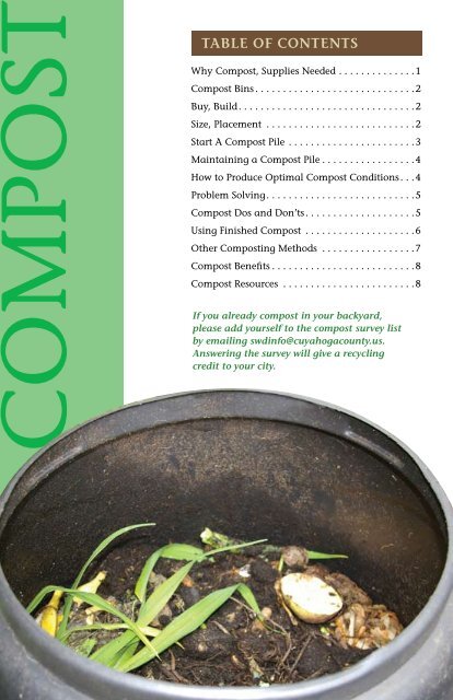 Composting guide: - Cuyahoga County Solid Waste District