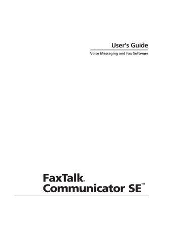 FaxTalk Communicator SE 4.7 User Guide.pdf