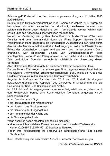 pfarrbrief 2013-06.1 - Katholische Pfarrgemeinden Niederbreitbach ...