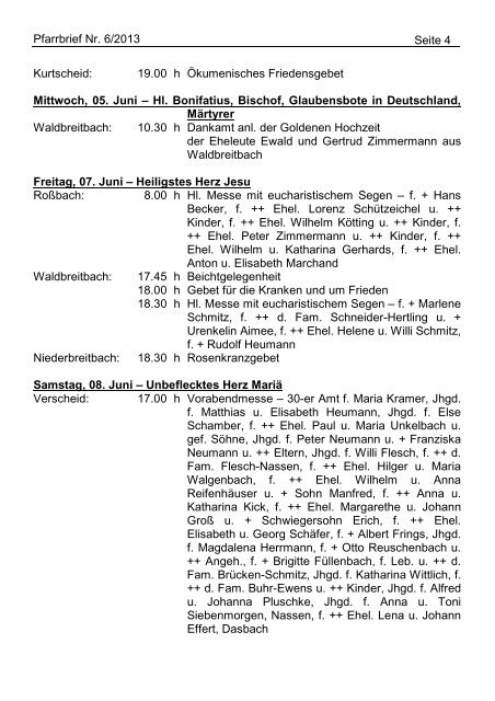 pfarrbrief 2013-06.1 - Katholische Pfarrgemeinden Niederbreitbach ...