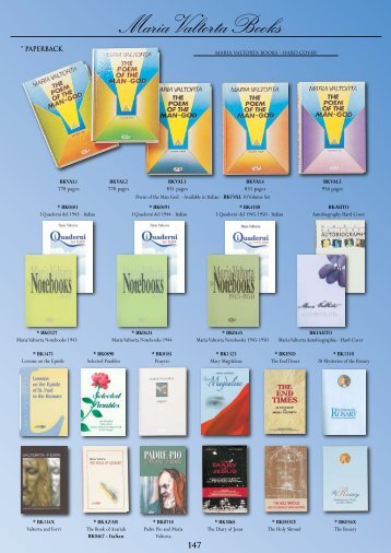 Maria Valtorta Books - Christian Supplies