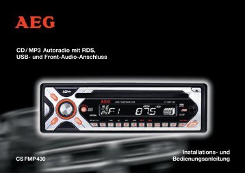 CD/ MP3 Autoradio mit RDS, USB- und Front-Audio-Anschluss ...