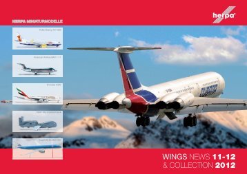 Herpa Wingsmodelle - Neuheiten November - Dezember 2012