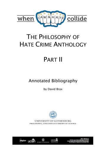 Philosophy of hate crime part 11 - University of Central Lancashire