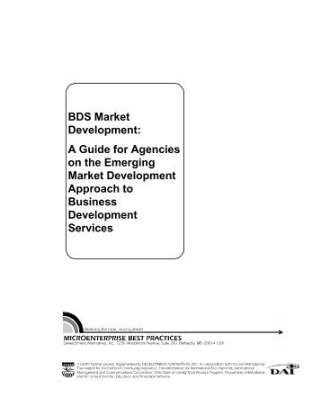 BDS market development guide.pdf - PACA