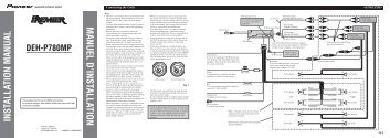 installation manual manuel d'installation - Pioneer Electronics