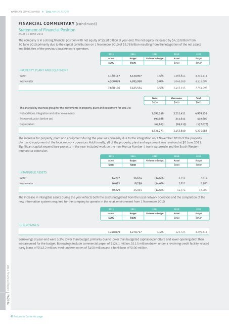Annual Report 2011 - Watercare