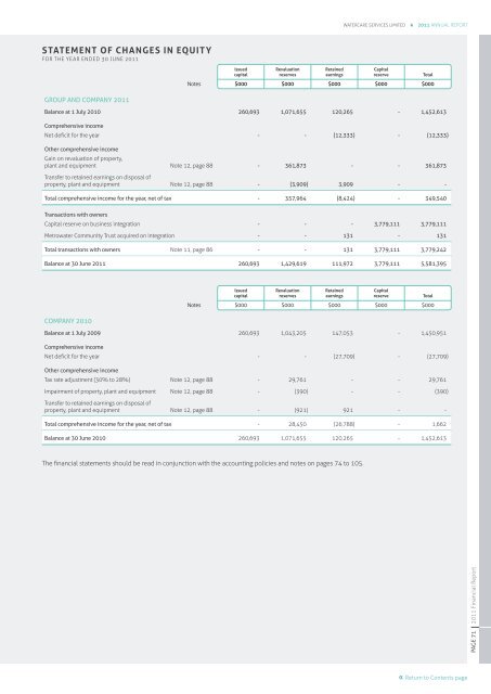 Annual Report 2011 - Watercare