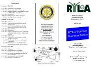 RYLA-Seminar Kommunikation - Distrikt 1850