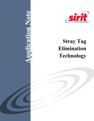 INfinity 510 Stray Tag Elimination Technology App Note - Sirit