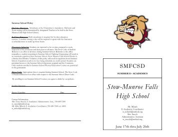 Stow-Munroe Falls High School - Stow Munroe Falls City School ...