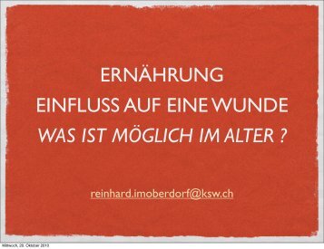 Einfluss der Ernährung auf chronische Wunden - geskes