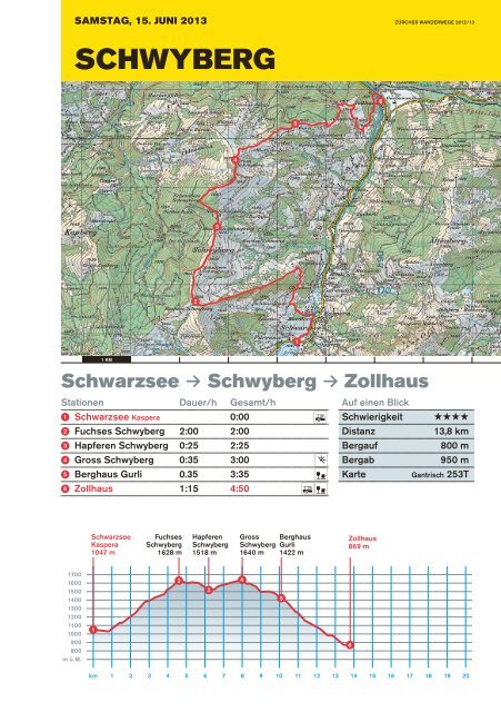 schWYBerg - ZÃƒÂ¼rcher Wanderwege