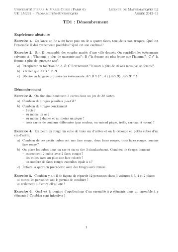 Feuille de TD 1