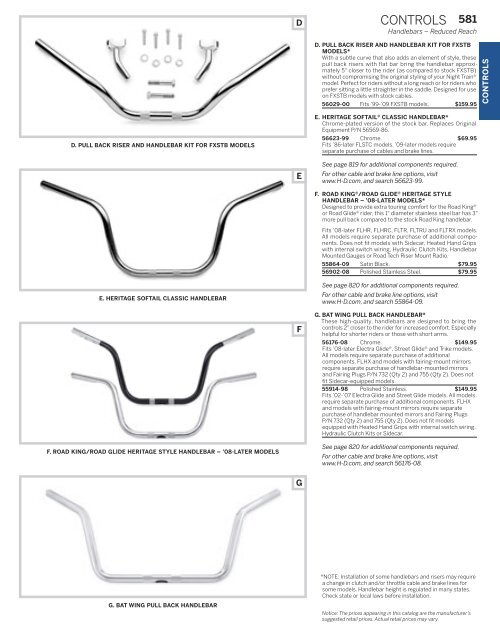 controls when the handlebar - Harley-Davidson