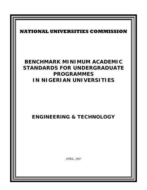 BMASS Engineering and Technology - National Universities ...