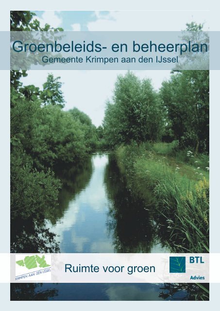 Groenbeleids- en beheerplan - Gemeente Krimpen aan den IJssel