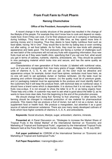 AU Abstracts 2008 - AU Journal - Assumption University of Thailand