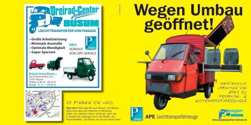 Flyer zum Downloaden - büsum - Piaggio - Ape