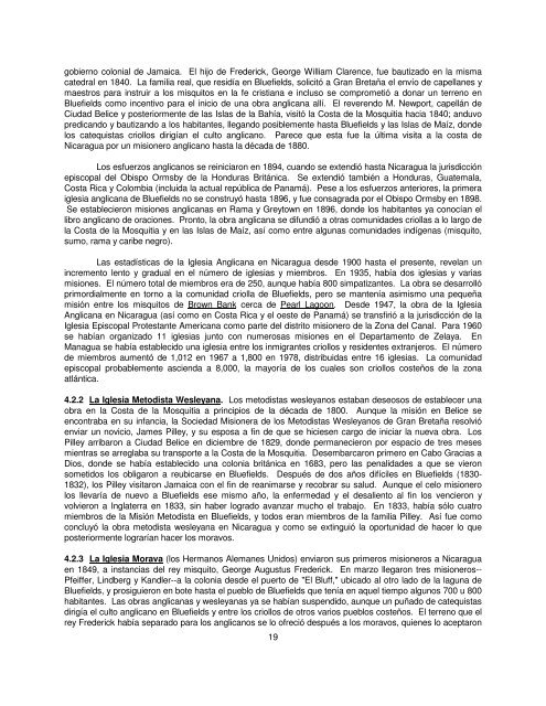 HISTORIA DEL PROTESTANTISMO EN NICARAGUA - Prolades.com