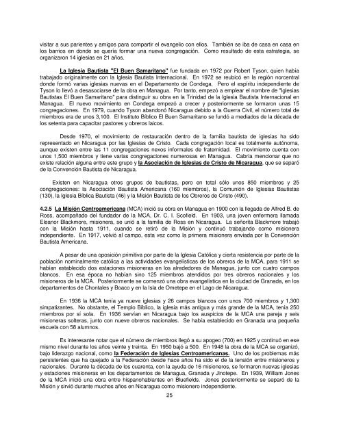 HISTORIA DEL PROTESTANTISMO EN NICARAGUA - Prolades.com