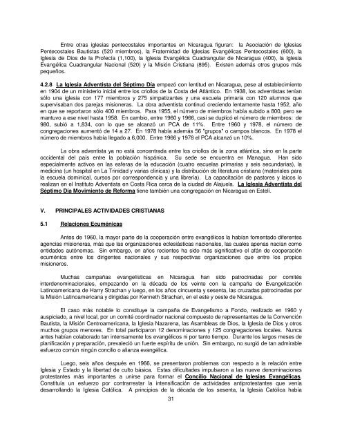 HISTORIA DEL PROTESTANTISMO EN NICARAGUA - Prolades.com