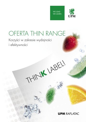 OFERTA THIN RANGE - UPM Raflatac