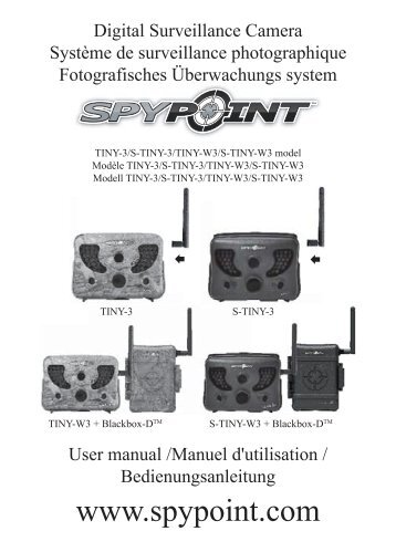 Manuel d'utilisation - SpyPoint