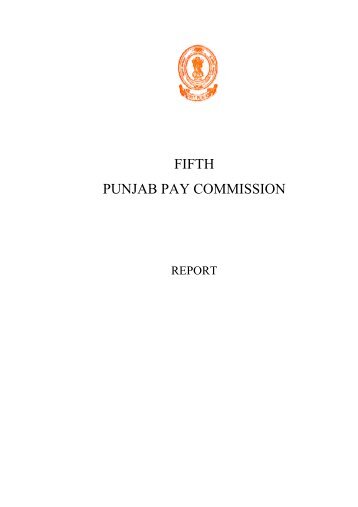 FIFTH PUNJAB PAY COMMISSION - Irtsa.net