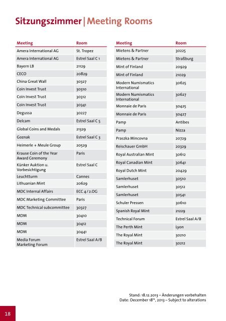 Messekatalog â€œWorld Money Fair 2014