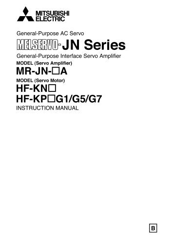 MR-JN-A/ HF-KN/ HF-KP G1/G5/G7 Instruction Manual