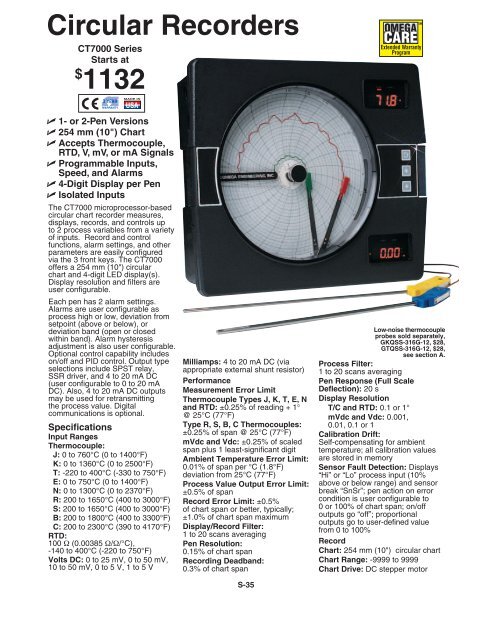 Omega Chart Recorder Pens