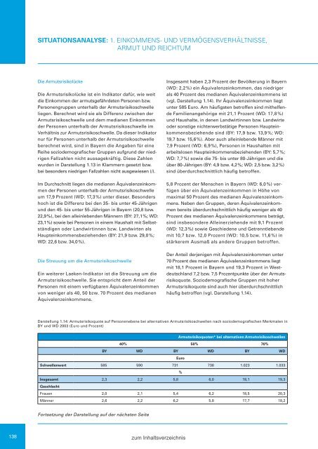 Zweiter Bericht der Staatsregierung zur sozialen Lage in Bayern ...