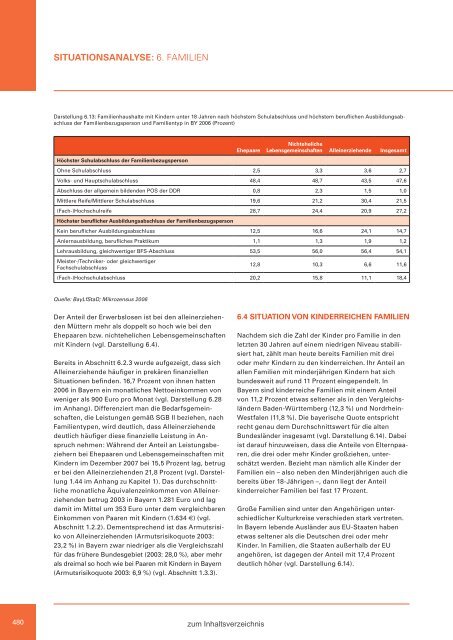 Zweiter Bericht der Staatsregierung zur sozialen Lage in Bayern ...