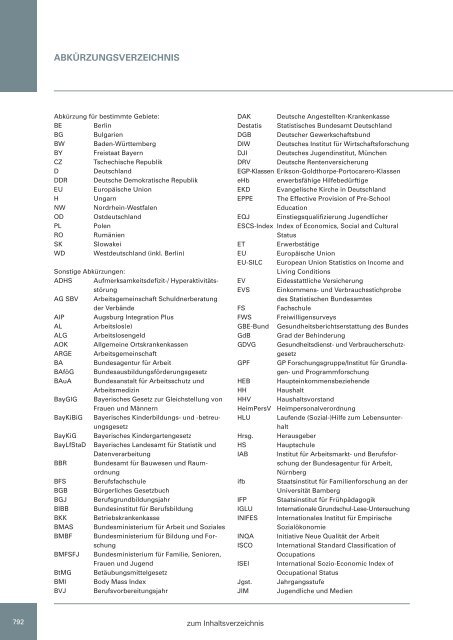 Zweiter Bericht der Staatsregierung zur sozialen Lage in Bayern ...