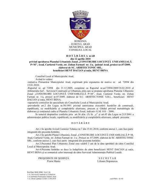 Vizualizare PDF - Primaria Municipiului Arad