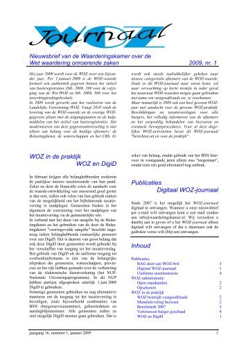 WOZ-journaal 2009-1.pdf - Waarderingskamer