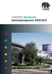 CAPAROL Akademie Seminarprogramm 2010/2011