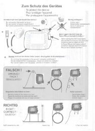 Zum Schutz des Gerätes - I - carat robotic