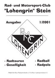 Ausgabe: 1/2001 - RMC Lohengrin Stein