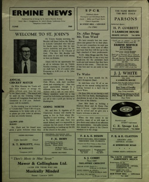 Ermine News June 1960 - St. John the Baptist Parish Church ...