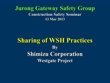 Sharing of WSH Best Practice
