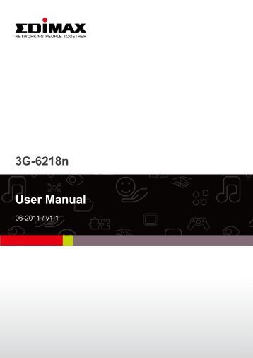 3G-6218n User Manual - Edimax