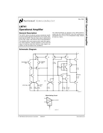 LM741 Operational Amplifier