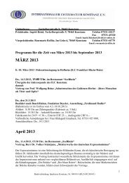 Programm 2013 - Lyceum-Club Konstanz