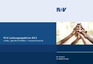 R+V Leistungsspektrum 2013 - R+V Maklerportal