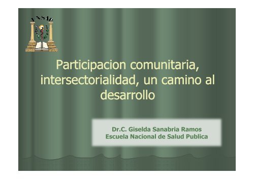 Participacion Participacion comunitaria comunitaria ...