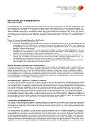 Ecotoxicité des nanoparticules PDF - Oekotoxzentrum