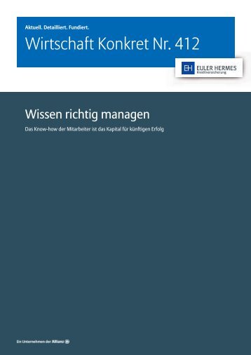 Wirtschaft Konkret Nr. 412 - Wissen richtig managen