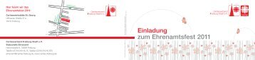 Einladung zum Ehrenamtsfest 2011 - Caritasverband Freiburg